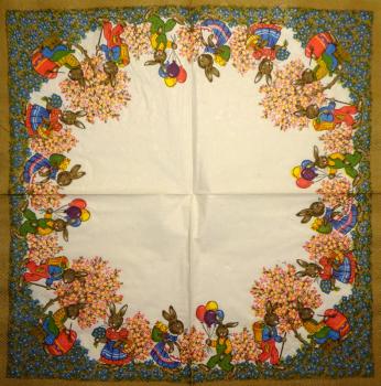 184 Rabbits:  unnatürlich - 3-ply - 35x35 cm